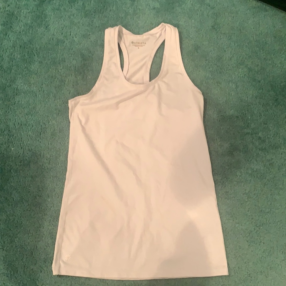Small Athleta white racer back